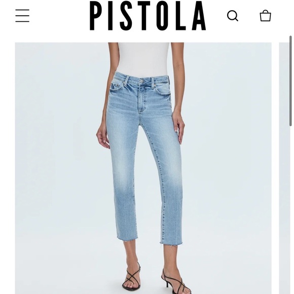 pistola Denim - Women’s Pistola Jeans - Sz 27P - MONROE CROP HIGH RISE CIGARETTE CROP